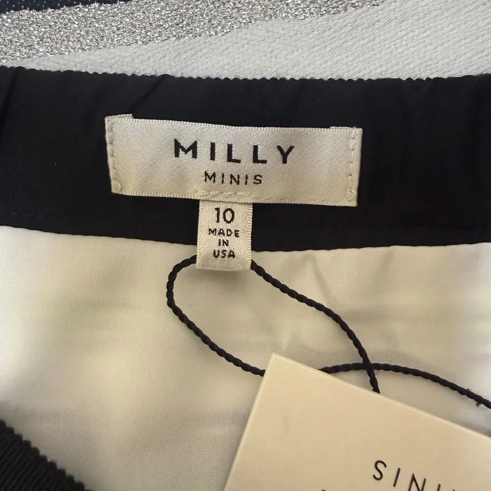 Milly Minis Couture Stripe Mini Skirt Size 10 NWT